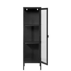 1-türige Vitrine in Schwarz - Baly