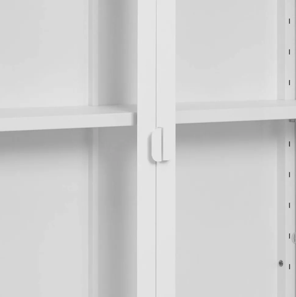 2-türige Wandvitrine aus Metall - Sancrez