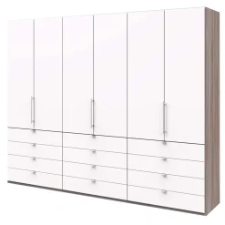 3-türiger Falttürenschrank mit 12 Schubladen - Tivierto