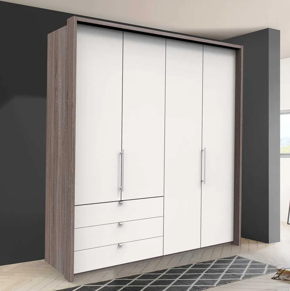 2-türiger Gleittürenschrank mit drei Schubladen - Tivierto