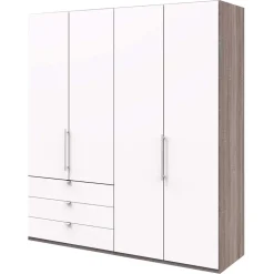 2-türiger Gleittürenschrank mit drei Schubladen - Tivierto