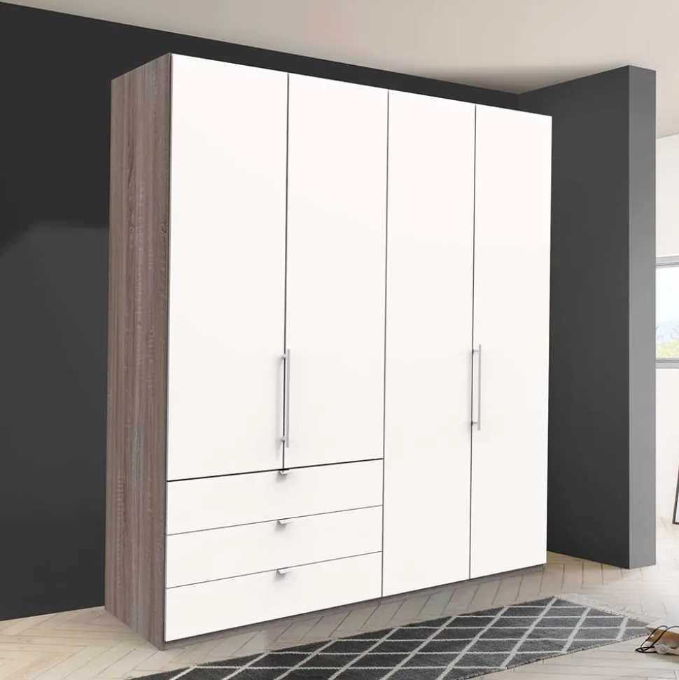 2-türiger Gleittürenschrank mit drei Schubladen - Tivierto