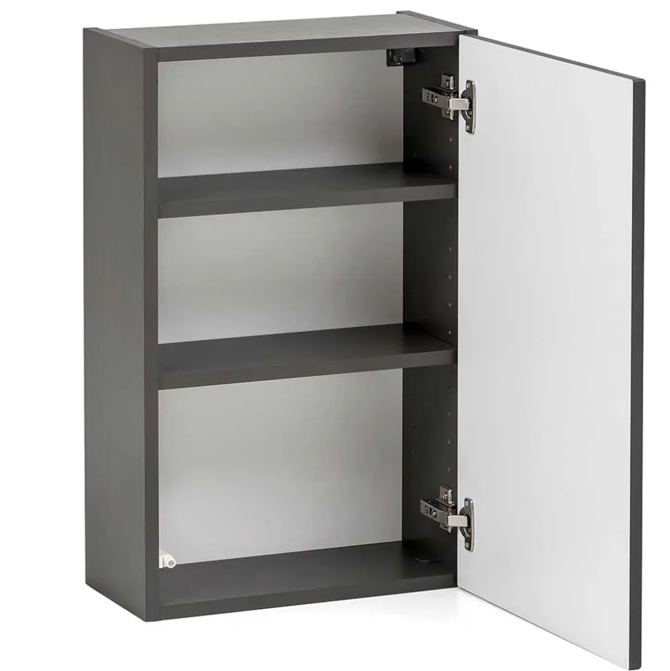 1-türiger Hängeschrank in Dunkelgrau - Agiruan