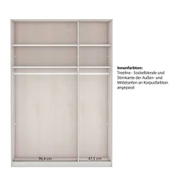3-türiger Kleiderschrank 150 cm breit - Flinn