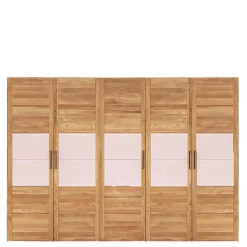 5-türiger Kleiderschrank aus Massivholz - Zaisan