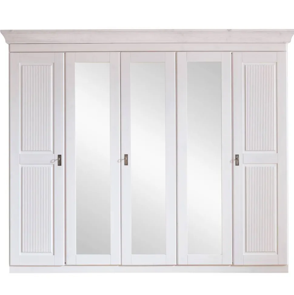 5-türiger Kleiderschrank im Modern Country Style - Kazanova