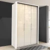 2-türiger Kleiderschrank in Creme Glasfront - Zidarie