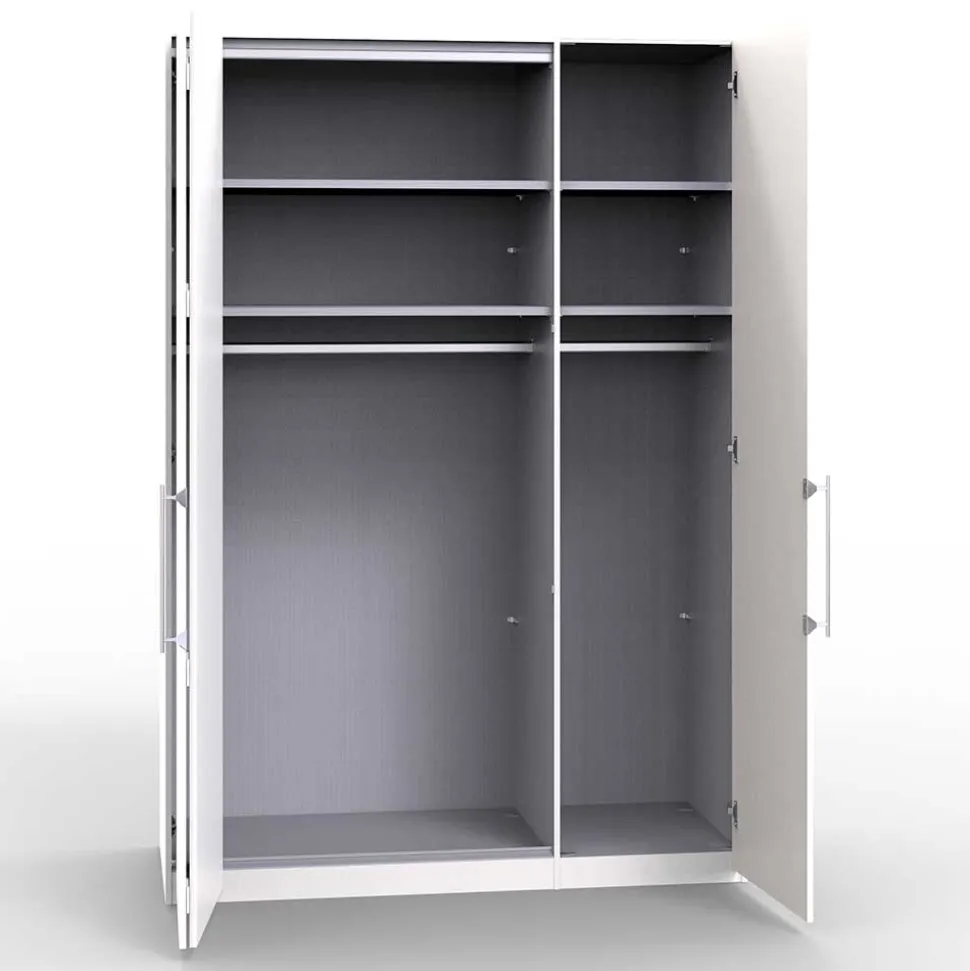 2-türiger Kleiderschrank in Creme Glasfront - Zidarie