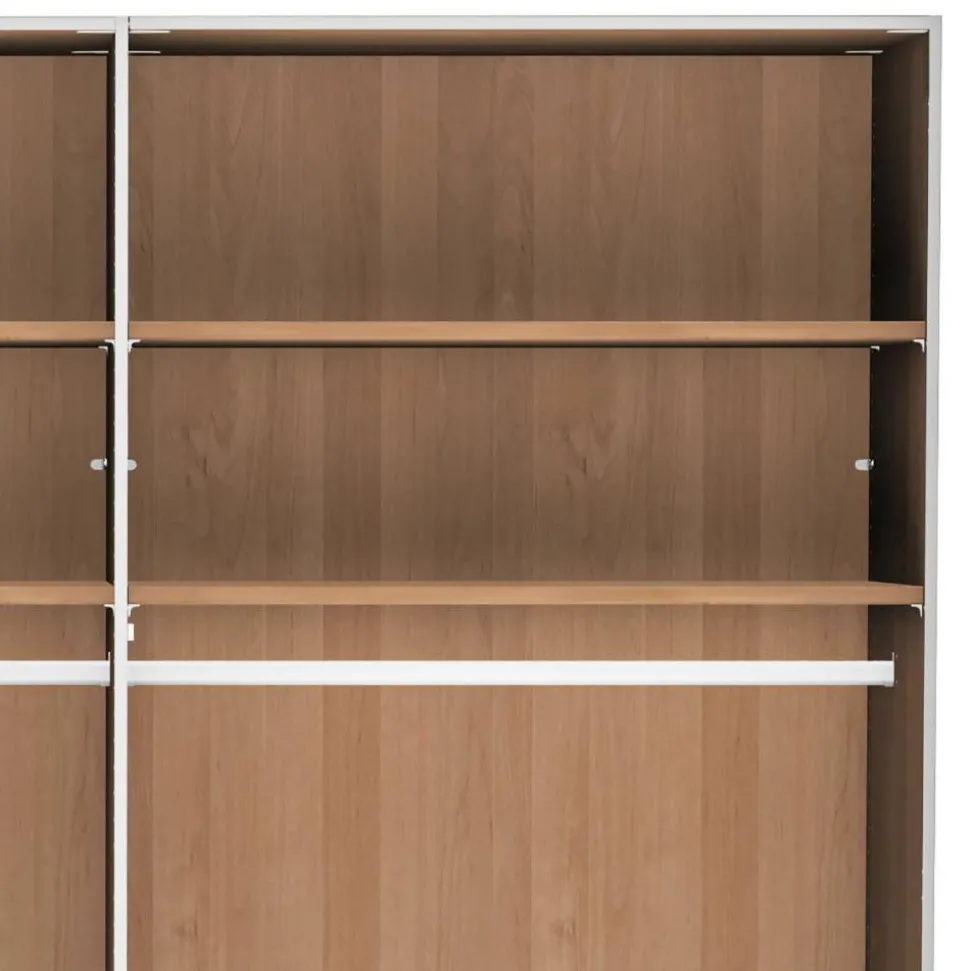 5-türiger Kleiderschrank in Erle teilmassiv - Dilacco