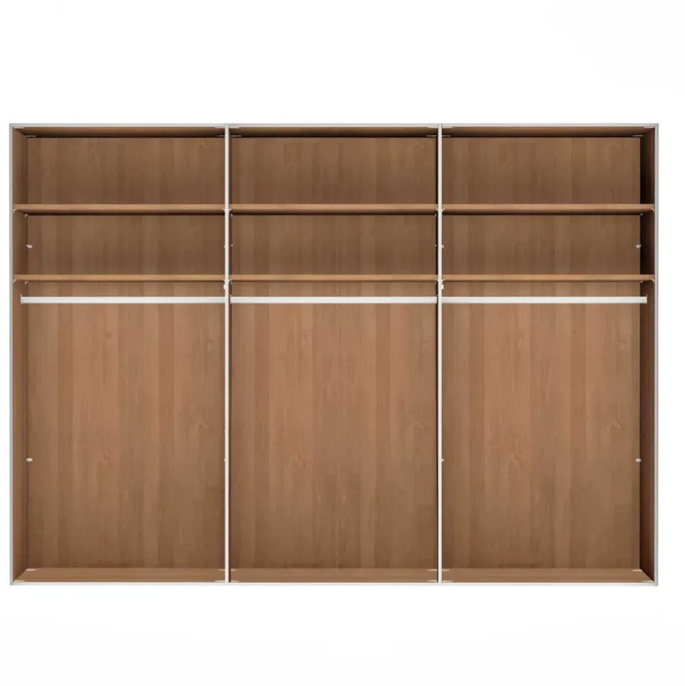 6-türiger Kleiderschrank mit 2 Spiegeln - Emdsiva III