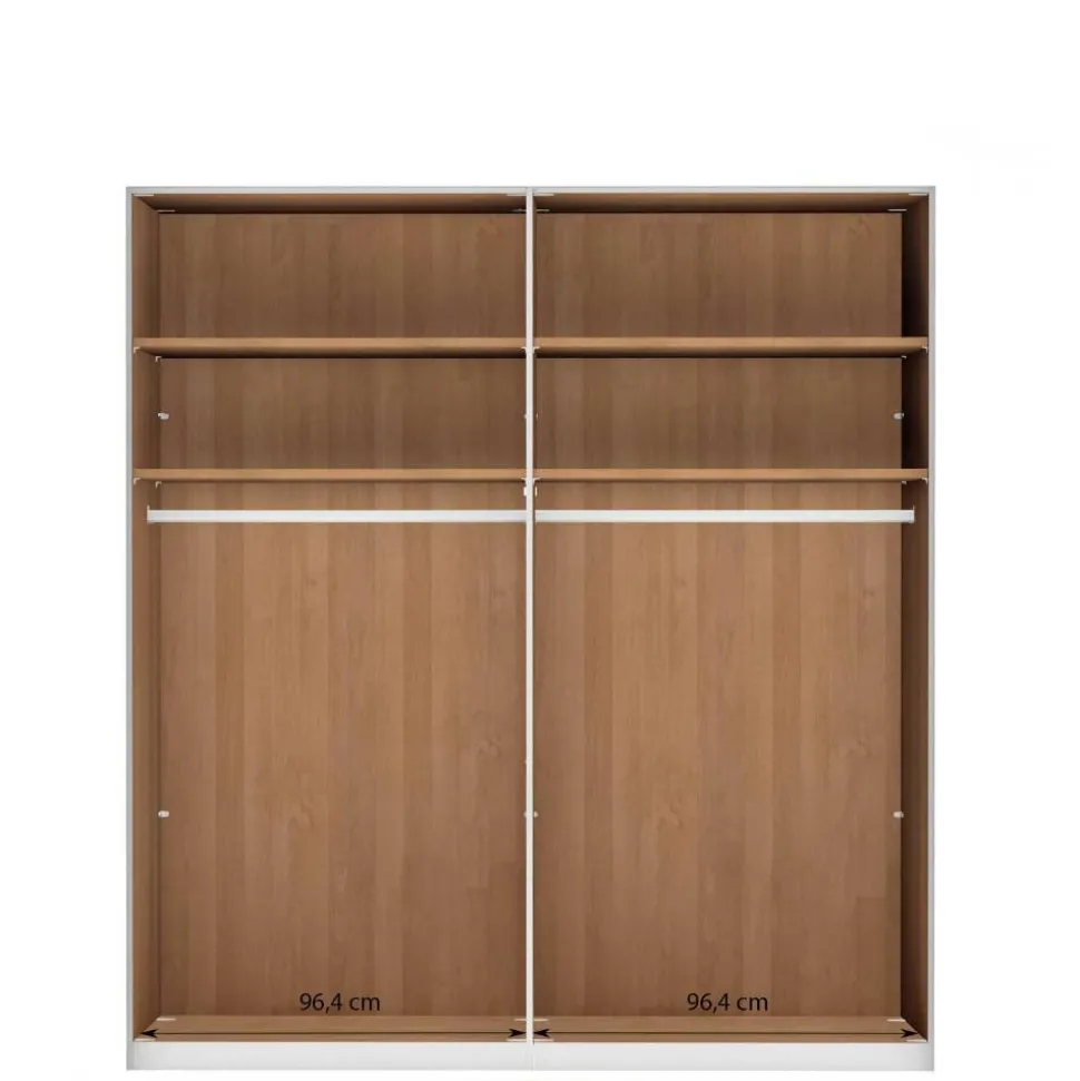 4-türiger Kleiderschrank mit zwei Spiegeltüren - Murray