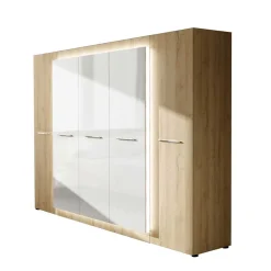 5-türiger Kleiderschrank 252x220x60 cm - Anieva