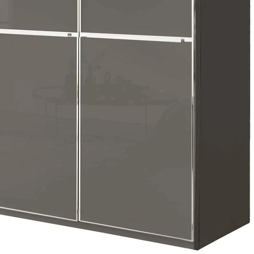 5-türiger Kombi-Kleiderschrank 247 cm breit - Madita