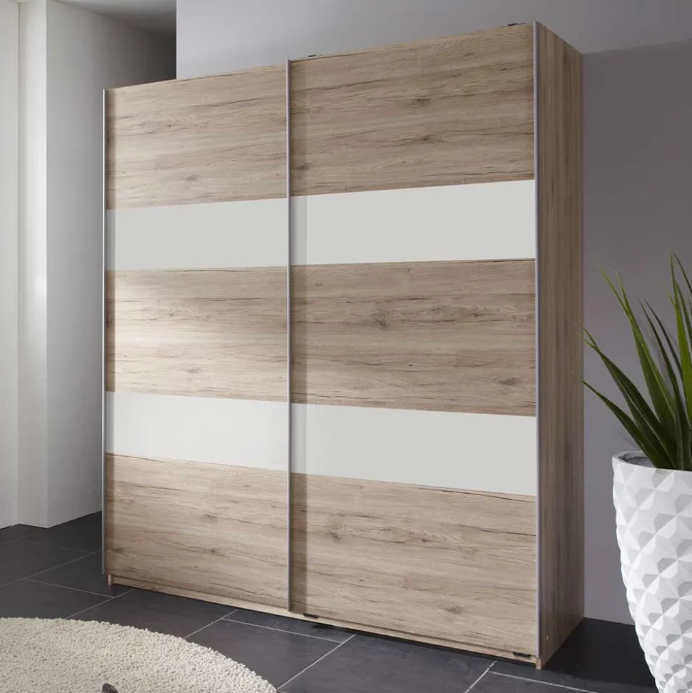 2-türiger Schiebetürenschrank 135 cm breit - Rudolf