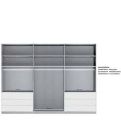 3-türiger Schiebetüren-Schrank in Champagner - Rina
