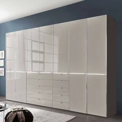 7-türiger Schlafzimmer-Schrank zweifarbig - Korcula