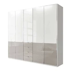 5-türiger Schlafzimmer-Schrank 247 cm breit - Pascan