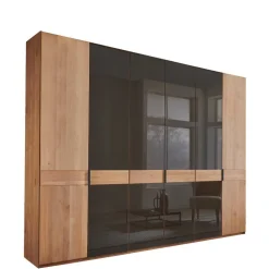 6-türiger Schlafzimmerschrank mit Glas - Hung