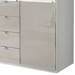 3-türiger Schlafzimmerschrank mit vier Schubladen - Pascan