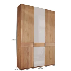 3-türiger Schlafzimmerschrank in Erle - Dilacco