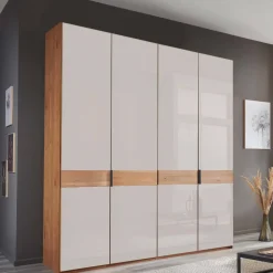 4-türiger Schlafzimmer-Schrank teilmassiv - Dilacco
