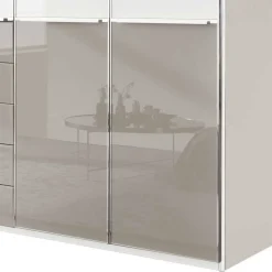 7-türiger Schlafzimmerschrank zweifarbig - Pascan