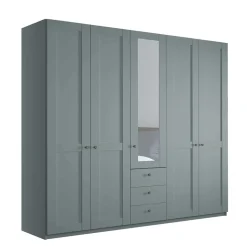 5-türiger Schlafzimmerschrank in Graugrün - Rajavo