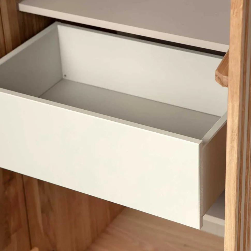 2-türiger Schrank in Eiche & Schwarz - Banyo