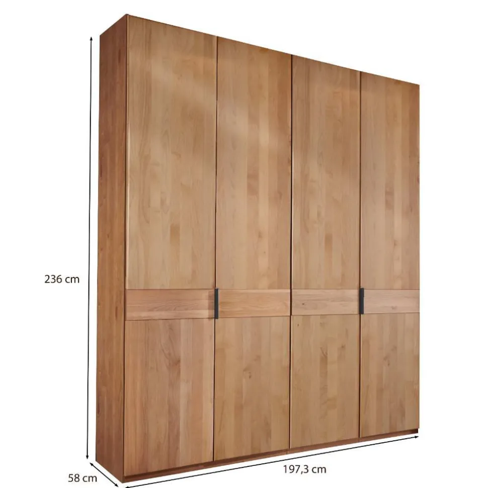 4-türiger Schrank mit 236 cm Höhe - Murray