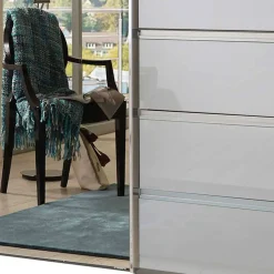 3-türiger Schwebetürenschrank in Weiß mit Spiegel - Amelie