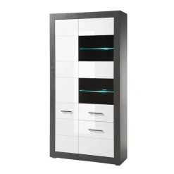 3-türiger Wohnzimmer Schrank mit Glas - Istensa