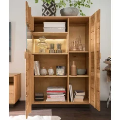2-türiger Wohnzimmerschrank mit LED Beleuchtung - Xeddos