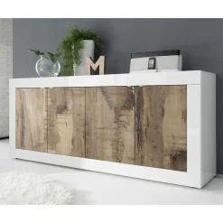4-türiges Sideboard 207 cm breit - Olvenion