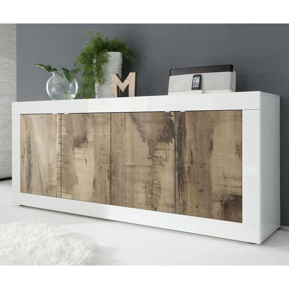 4-türiges Sideboard 207 cm breit - Olvenion
