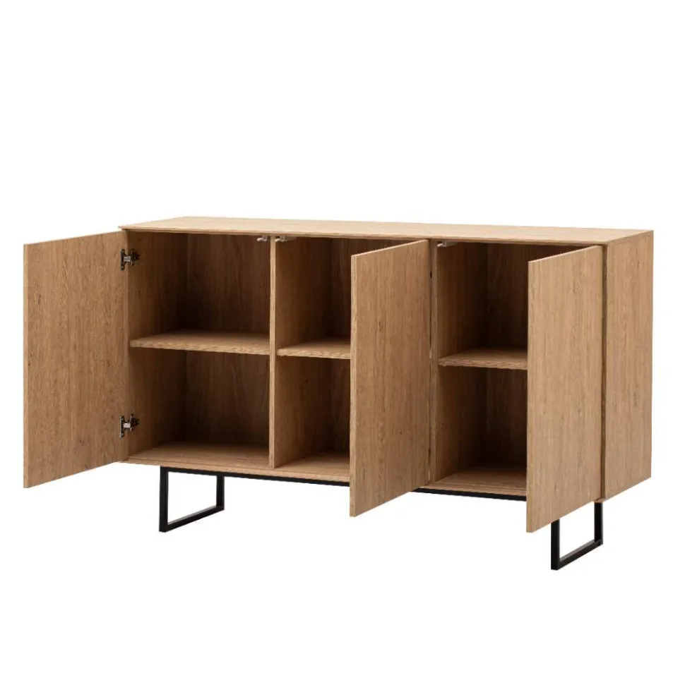 3-türiges Sideboard in Eiche Stone - Jaskin