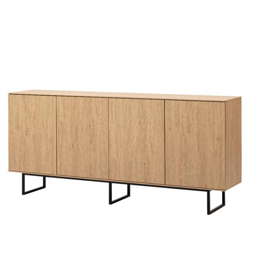 4-türiges Sideboard in Eiche Stone - Jaskin