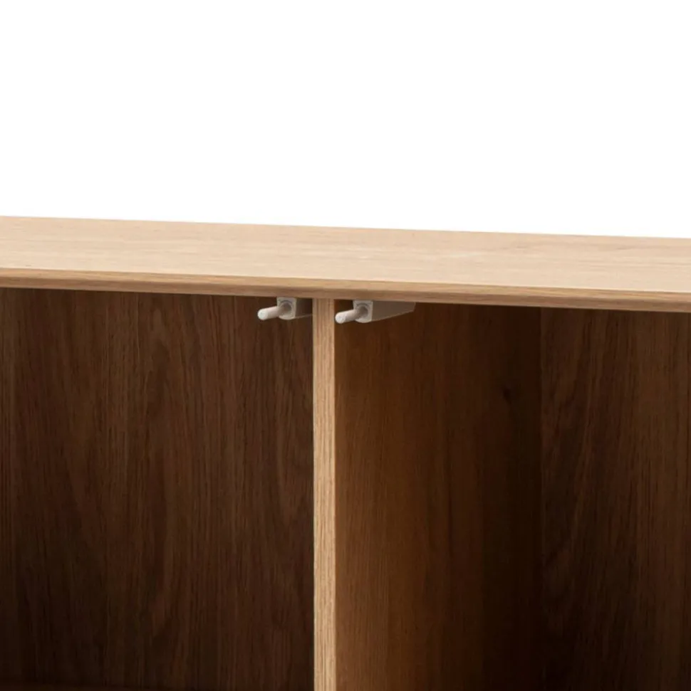 4-türiges Sideboard in Eiche Stone - Jaskin