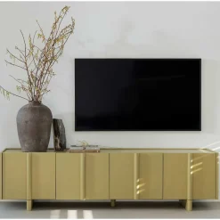 4-türiges TV Lowboard in Khaki - Biledda