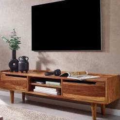 2-türiges TV Lowboard mit Griffmulden - Placer