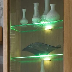 TV Anbauwand Croconia aus Wildeiche Massivholz (vierteilig)