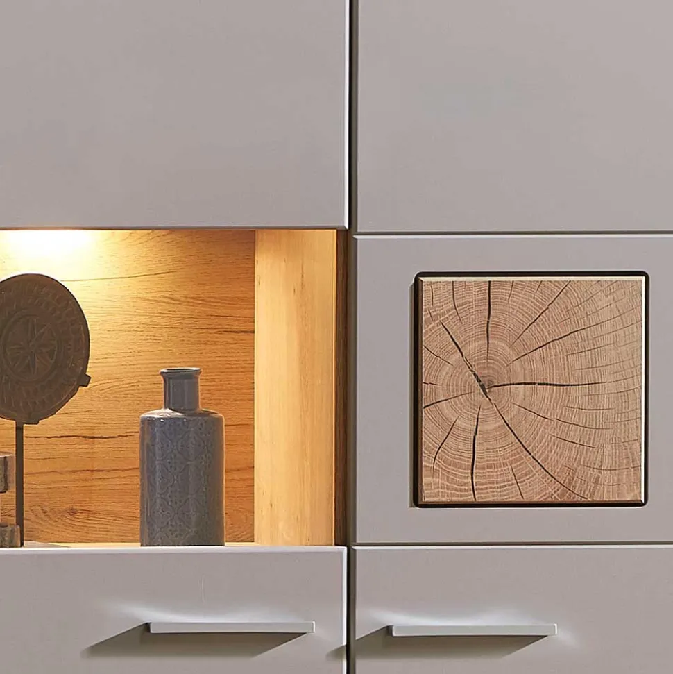 TV Anbauwand Möbel mit LED Licht - Fraguca (fünfteilig)
