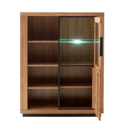 TV Anbauwand teilmassiv Set - Vlacoma (vierteilig)
