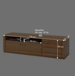 TV Board Athias aus Kernbuche teilmassiv