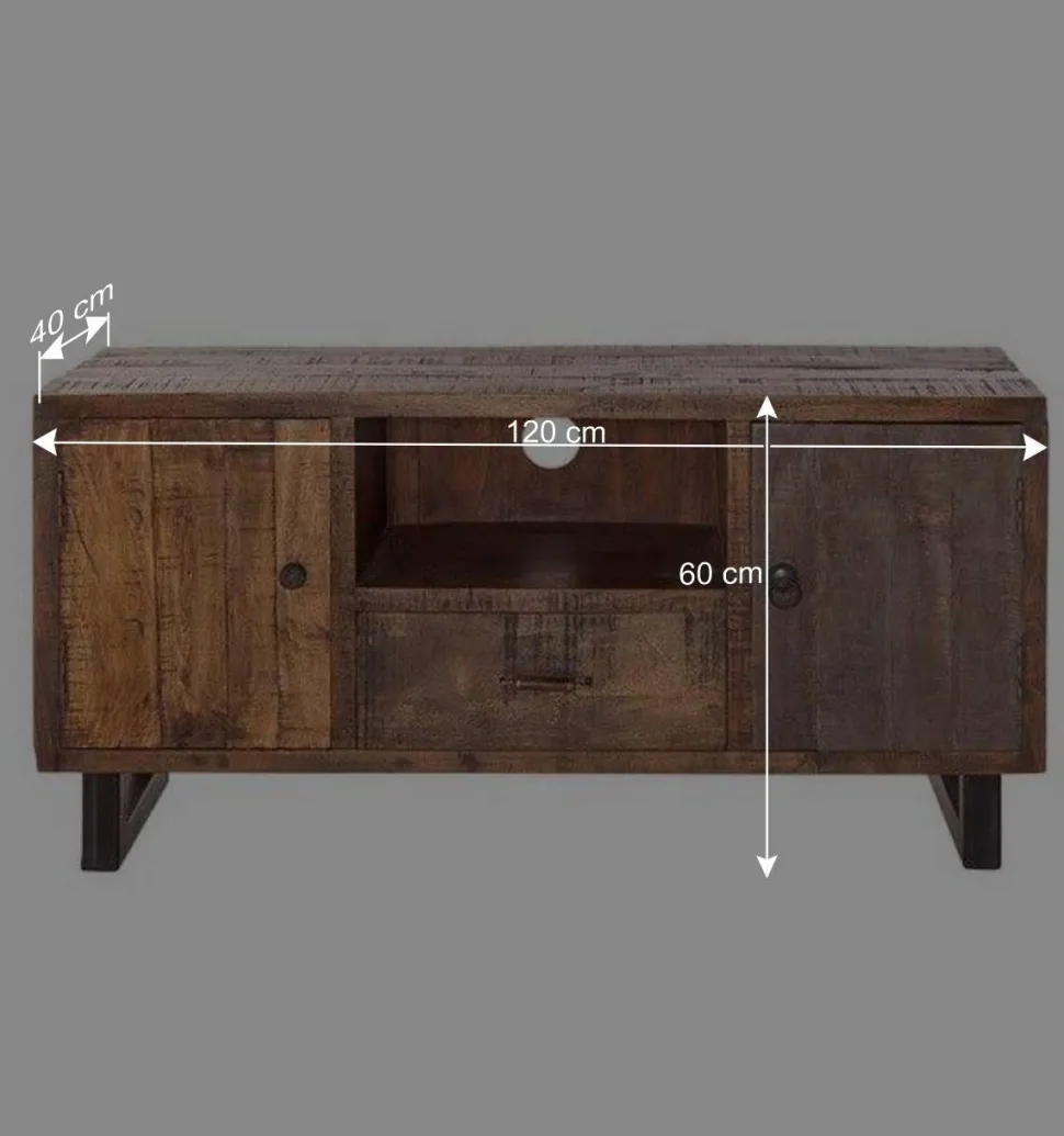 TV Board aus Recyclingholz Mango - Bahiro