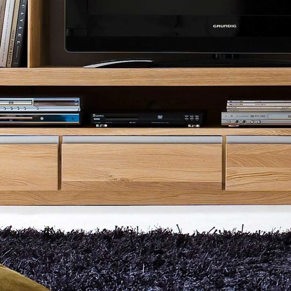 TV Board Croconia aus Wildeiche Massivholz
