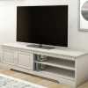 TV Kommode in Weiß lasiert - Auricos