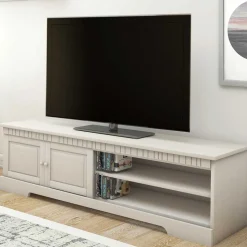 TV Kommode in Weiß lasiert - Auricos