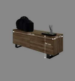 TV Kommode Manzey aus Wildeiche Massivholz