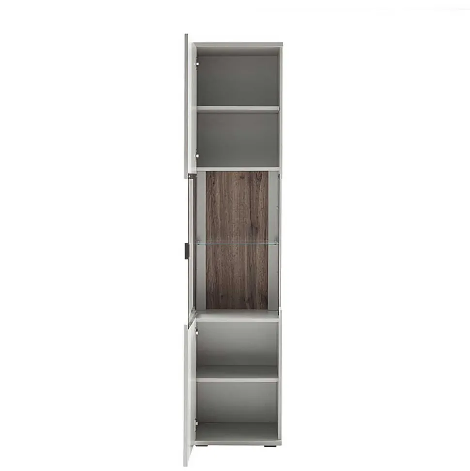 TV Lowboard & Vitrine & Wandboard Set - Apulco (dreiteilig)