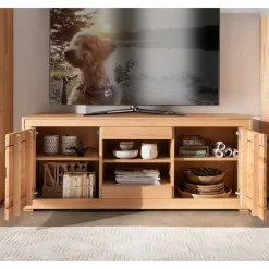 TV Lowboard aus geöltem Kernbuche Holz - Sarosca